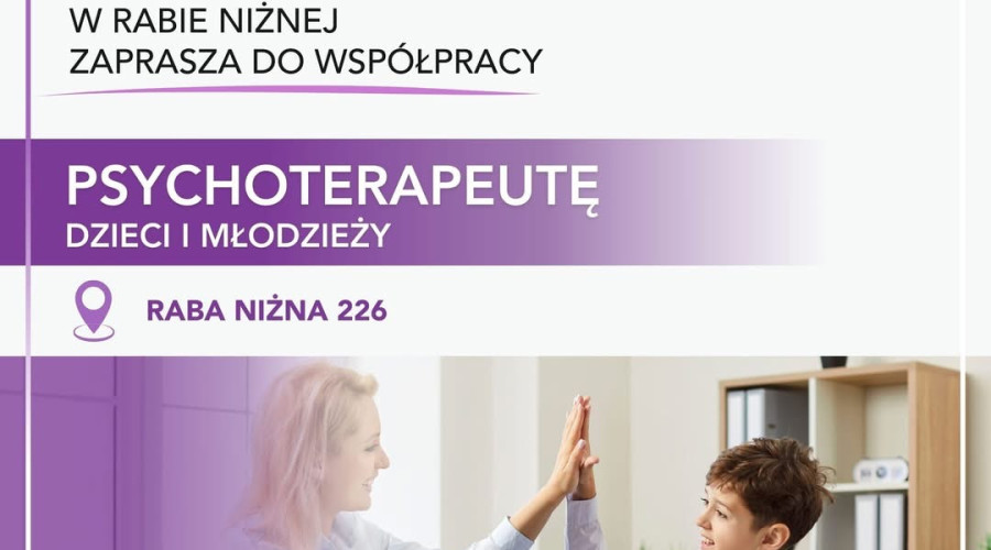 Praca dla psychoterapeuty w Rabie Niżnej