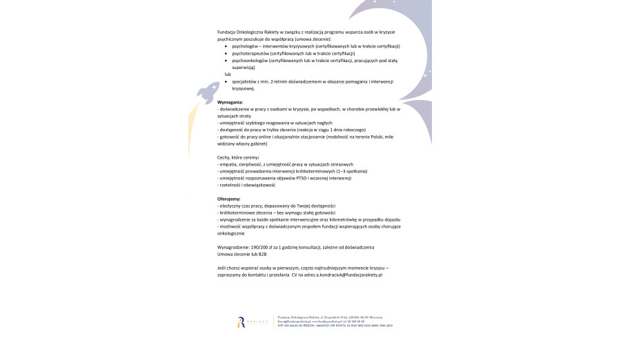 Poszukiwani psychologowie