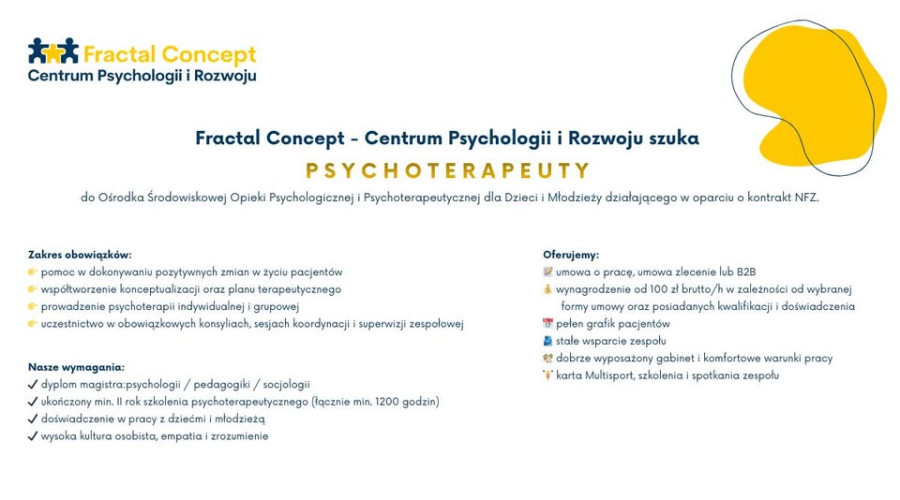 Praca dla psychoterapeuty Prudnik