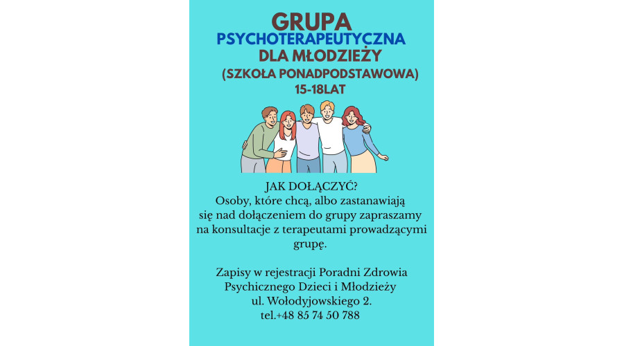 Bezpłatna grupa terapeutyczna Białystok