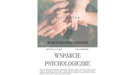 Darmowe wsparcie psychologiczne dla rodzin wojew&oacute;dztwo wielkopolskie