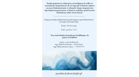 Psychoterapia grupowa w Krakowie
