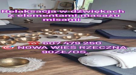 Relaksacja w dźwiękach z elementami masażu misami
