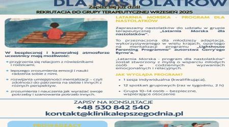 Grupa terapeutyczna dla nastolatków